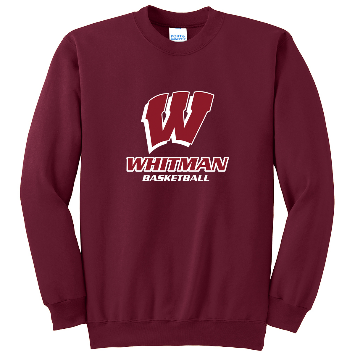 Whitman Basketball Crew Neck Sweater