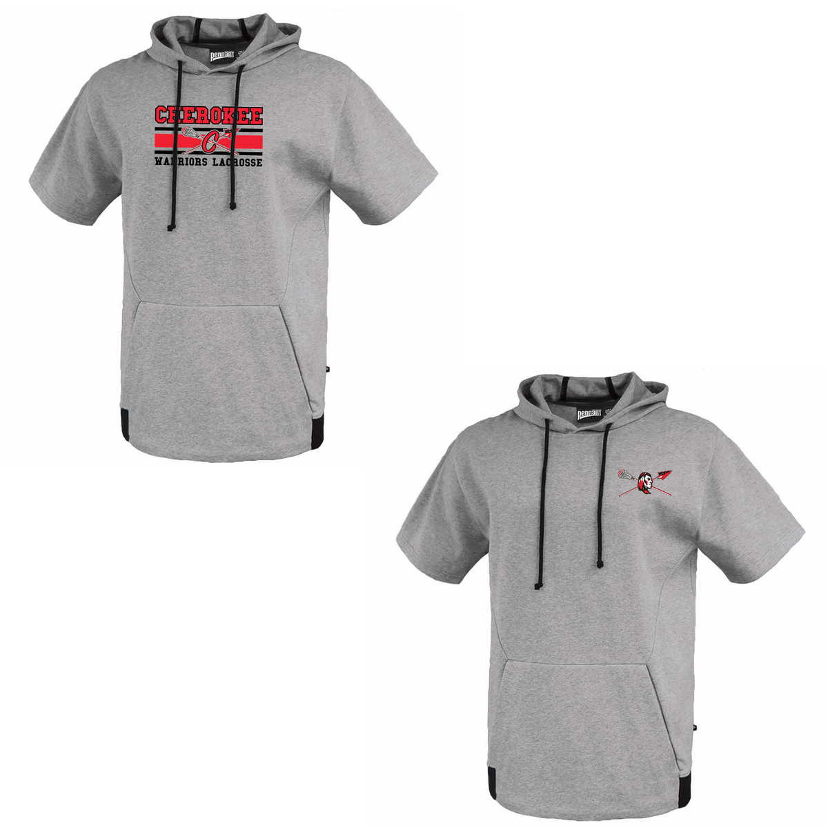 Cherokee Warriors Lacrosse Short Sleeve Hoodie Blatant Team Store
