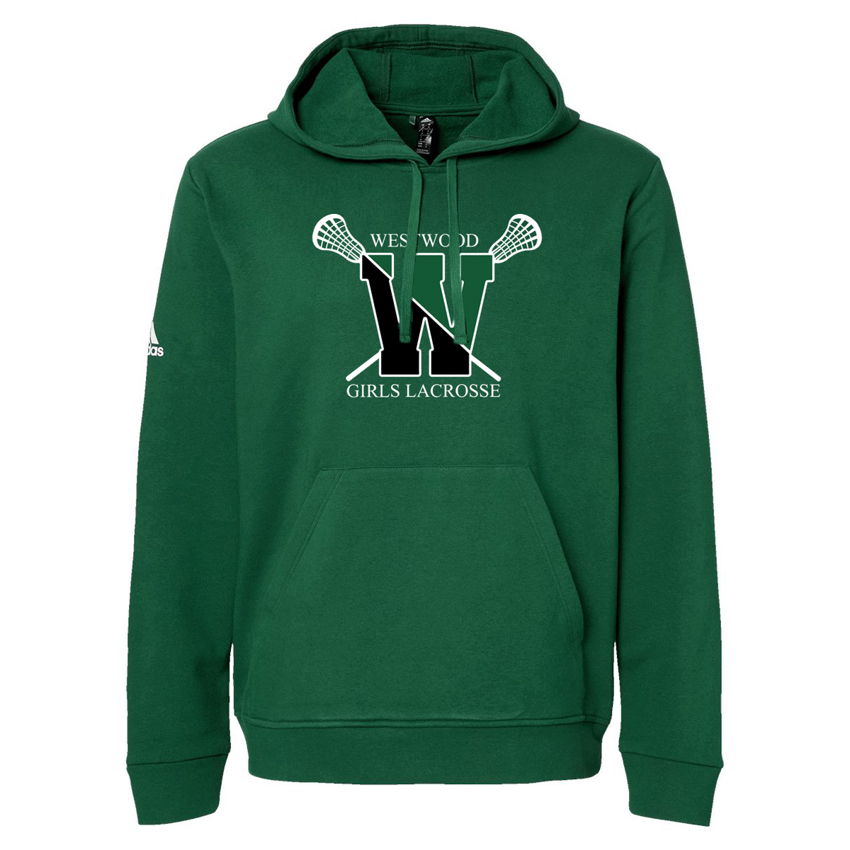 Westwood Girls Lax Adidas Fleece Hooded Sweatshirt