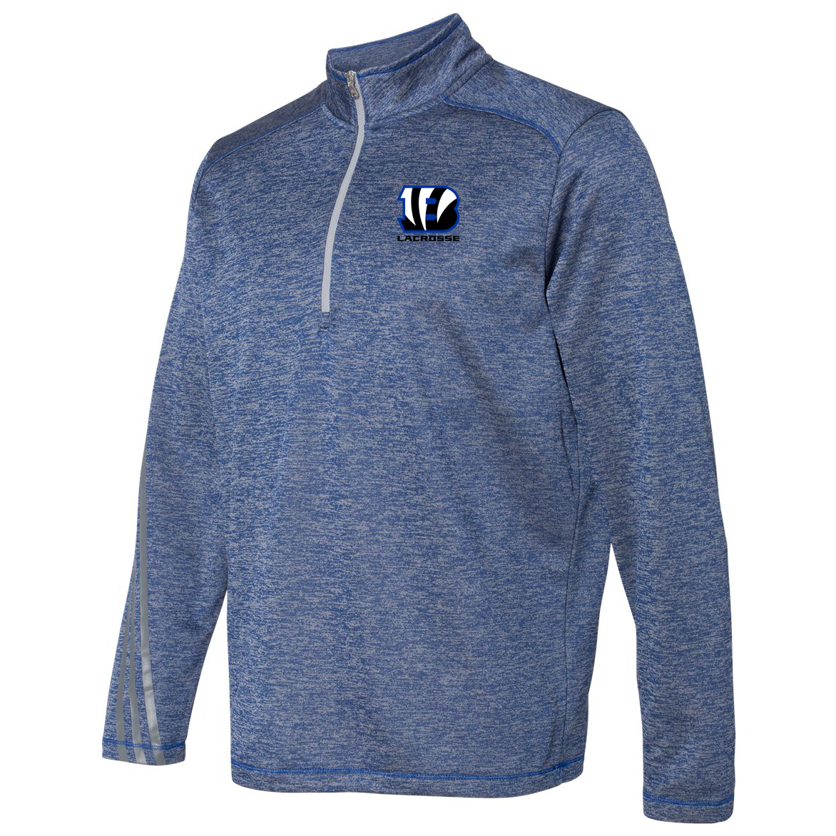 Blake Lacrosse Adidas Terry Heathered Quarter-Zip Pullover