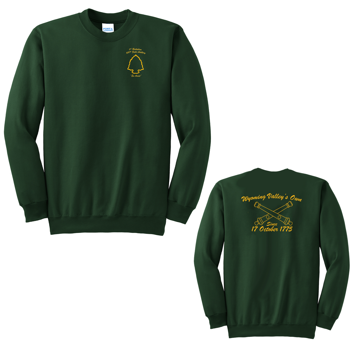 1/109th Field Artillery Battalion Crew Neck Sweater