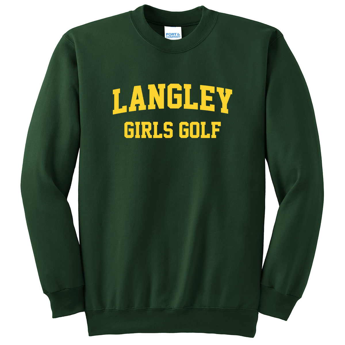 Langley Girls Golf Crew Neck Sweater