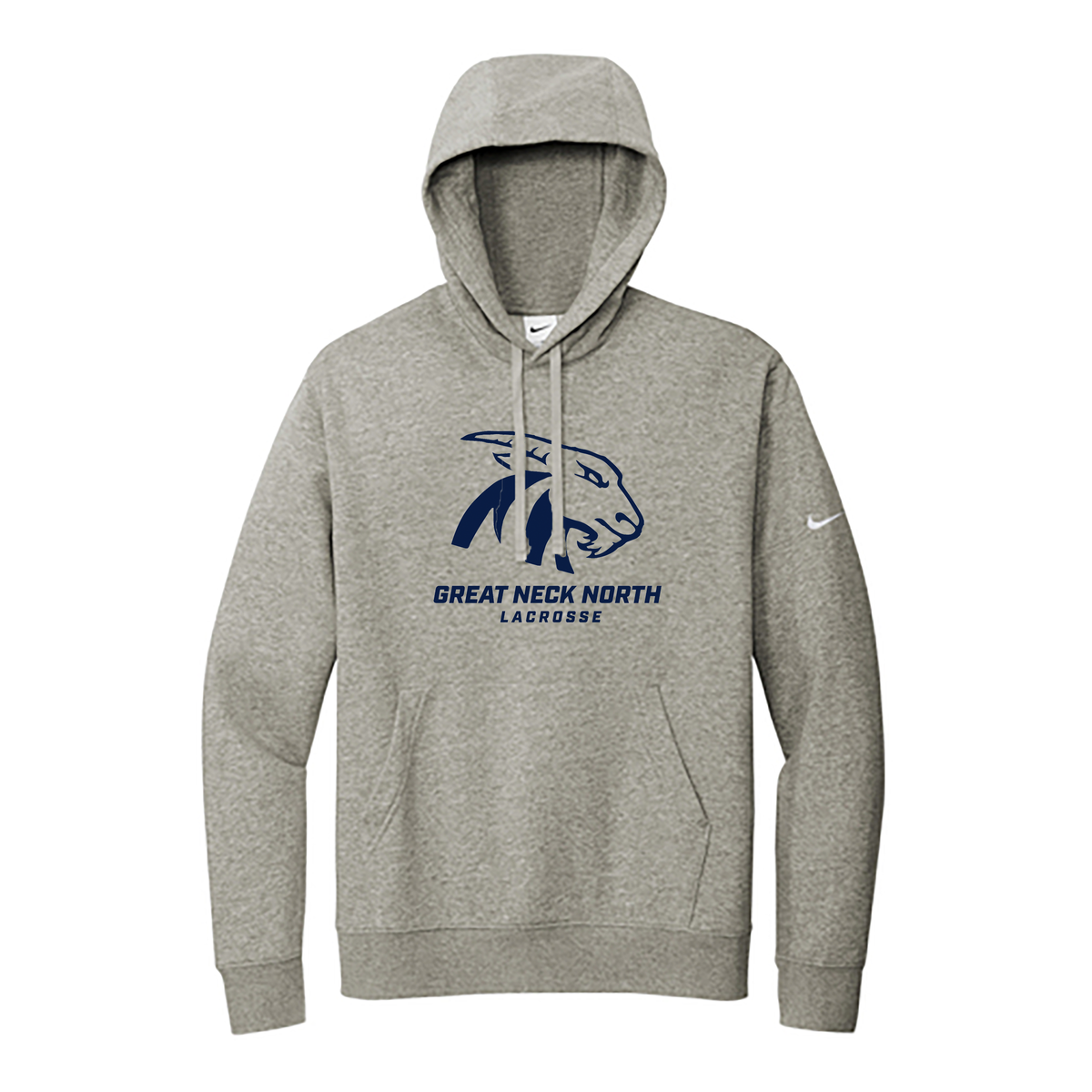 Great Neck North HS Lacrosse Nike Fleece Swoosh Hoodie Blatant Team Store