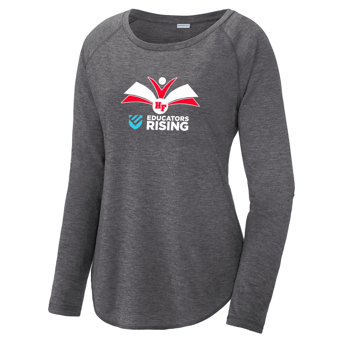 HF Educators Rising Women's Raglan Long Sleeve CottonTouch