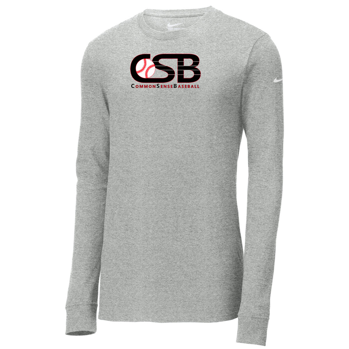 Common Sense Baseball Nike Core Cotton Long Sleeve Tee