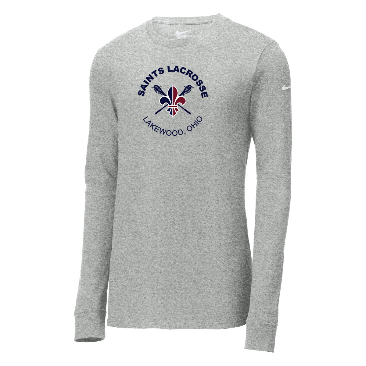 Lakewood Saints Lacrosse Nike Core Cotton Long Sleeve Tee