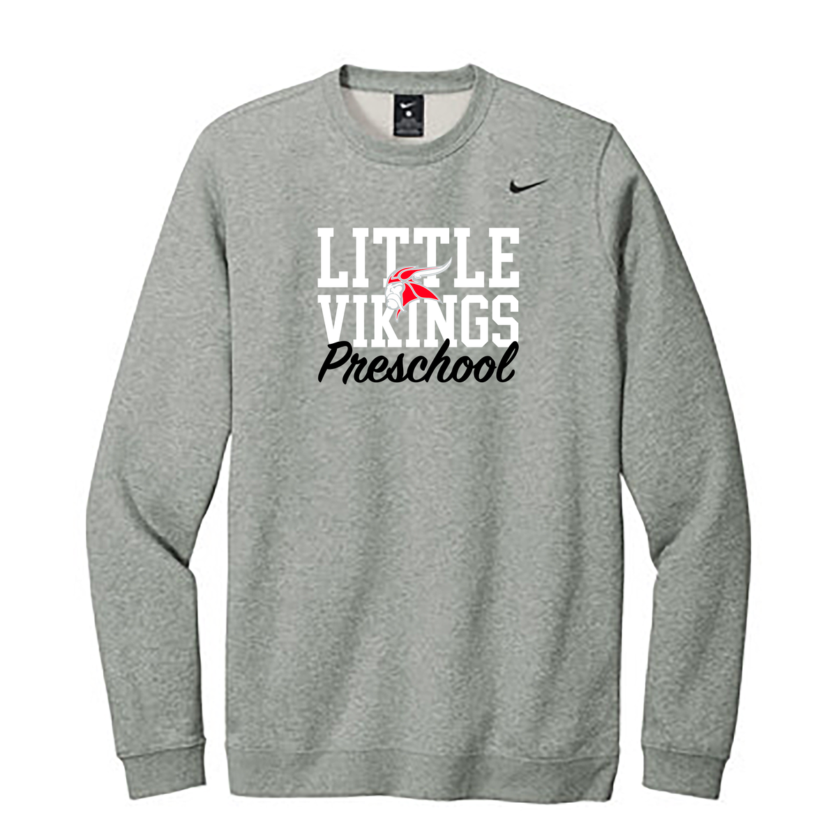 HF Little Vikings Preschool Nike Fleece Crew Neck