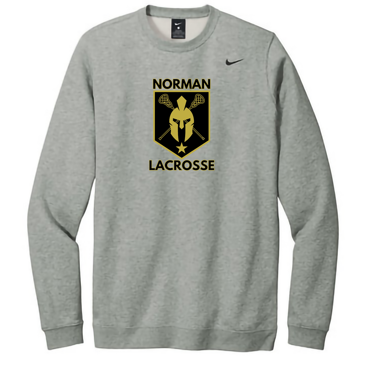 Norman Lacrosse Nike Fleece Crew Neck