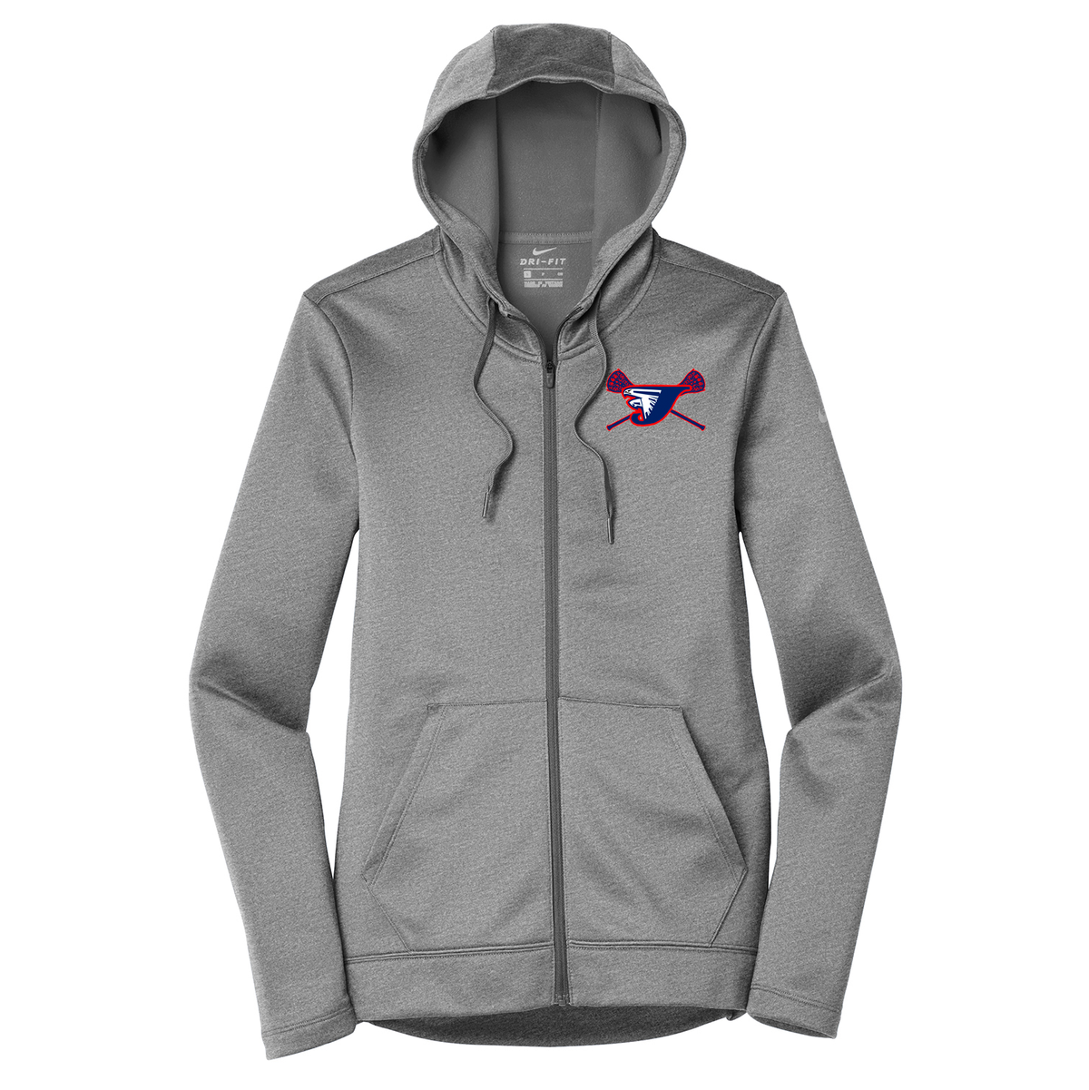 Jordan Falcons Girls Lacrosse Nike Ladies Therma-FIT Full Zip Hoodie