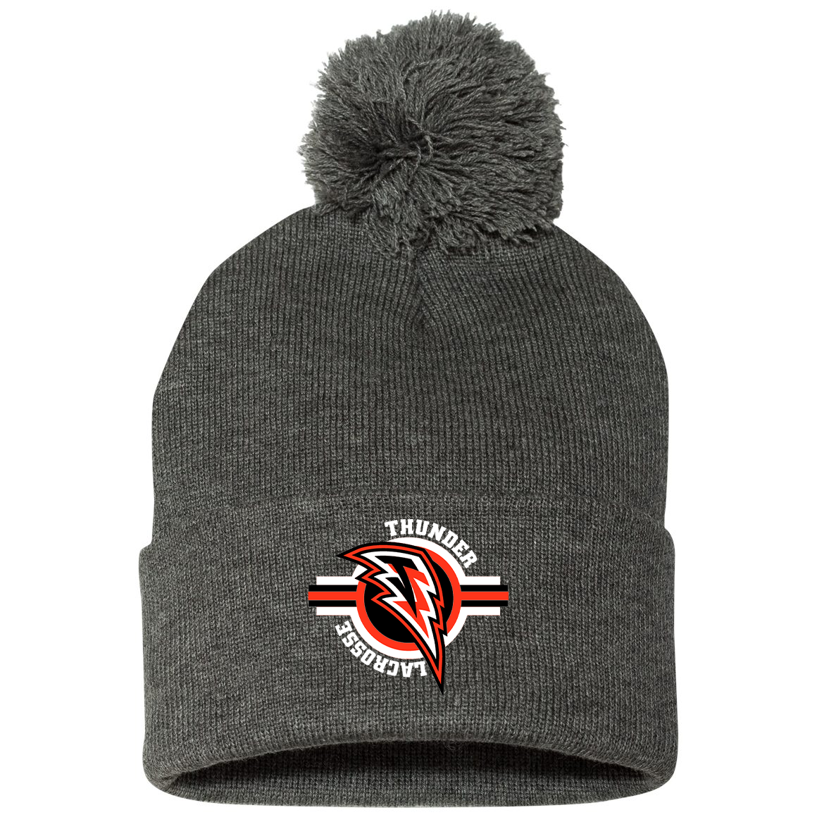 Jersey Thunder Girls Lacrosse Pom-Pom Beanie