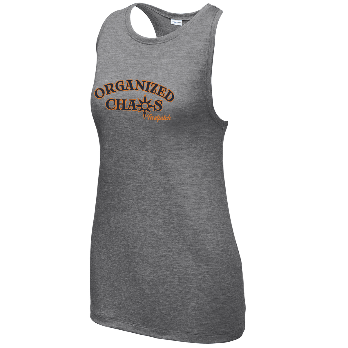 Organized Chaos Softball Women's Tri-Blend Wicking Racerback