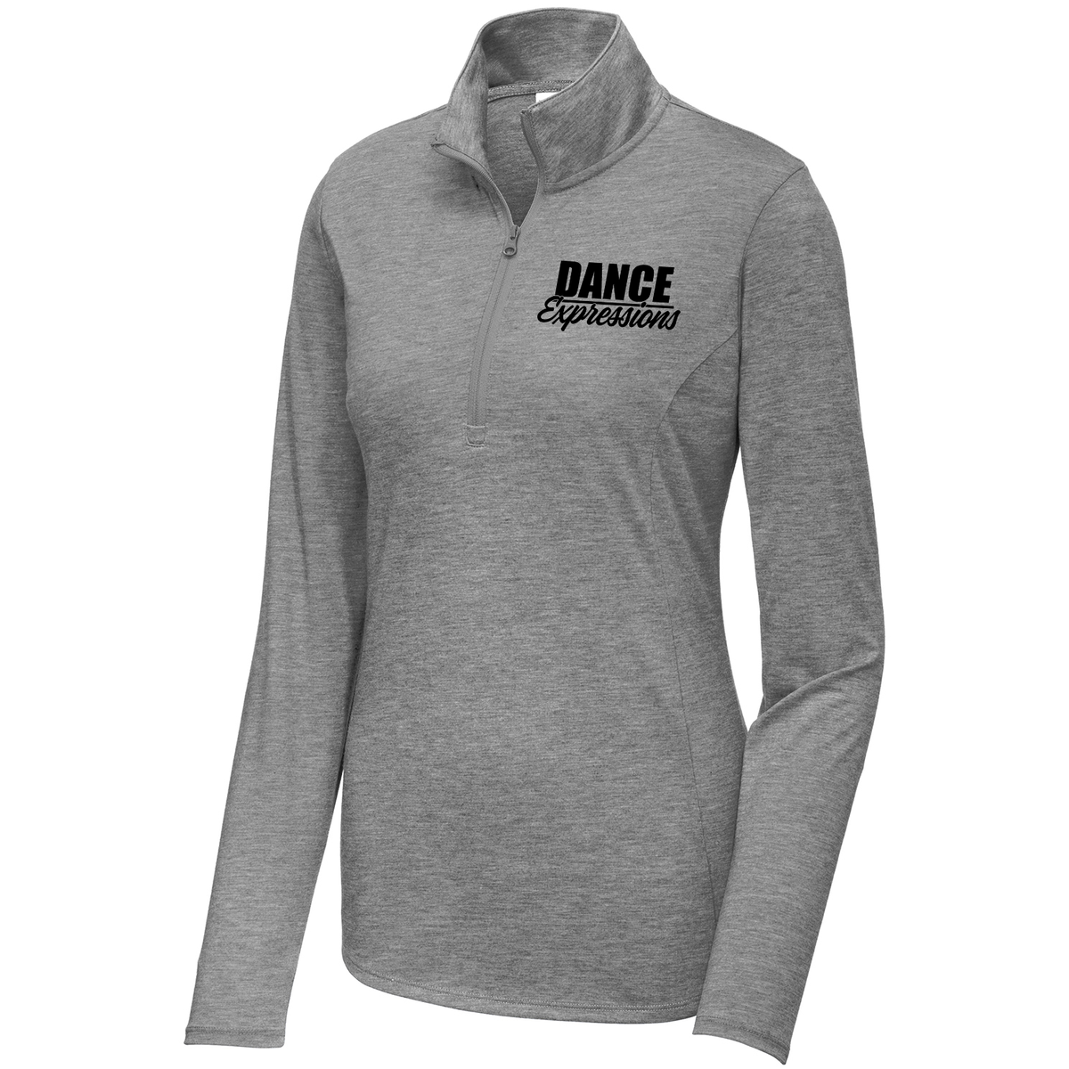 Dance Expressions Women's Tri-Blend Quarter Zip