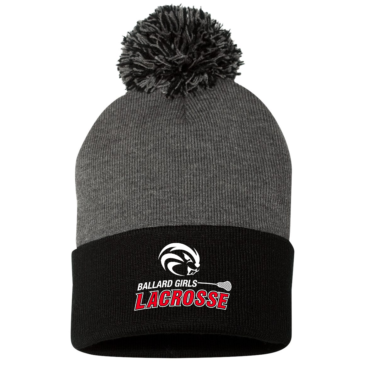 Ballard HS Girls Lacrosse Sportsman Pom-Pom Beanie
