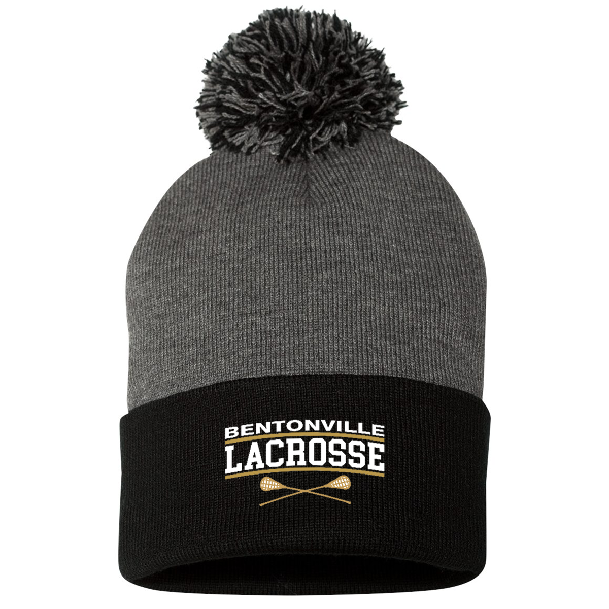 Bentonville Lacrosse Sportsman Pom-Pom Beanie