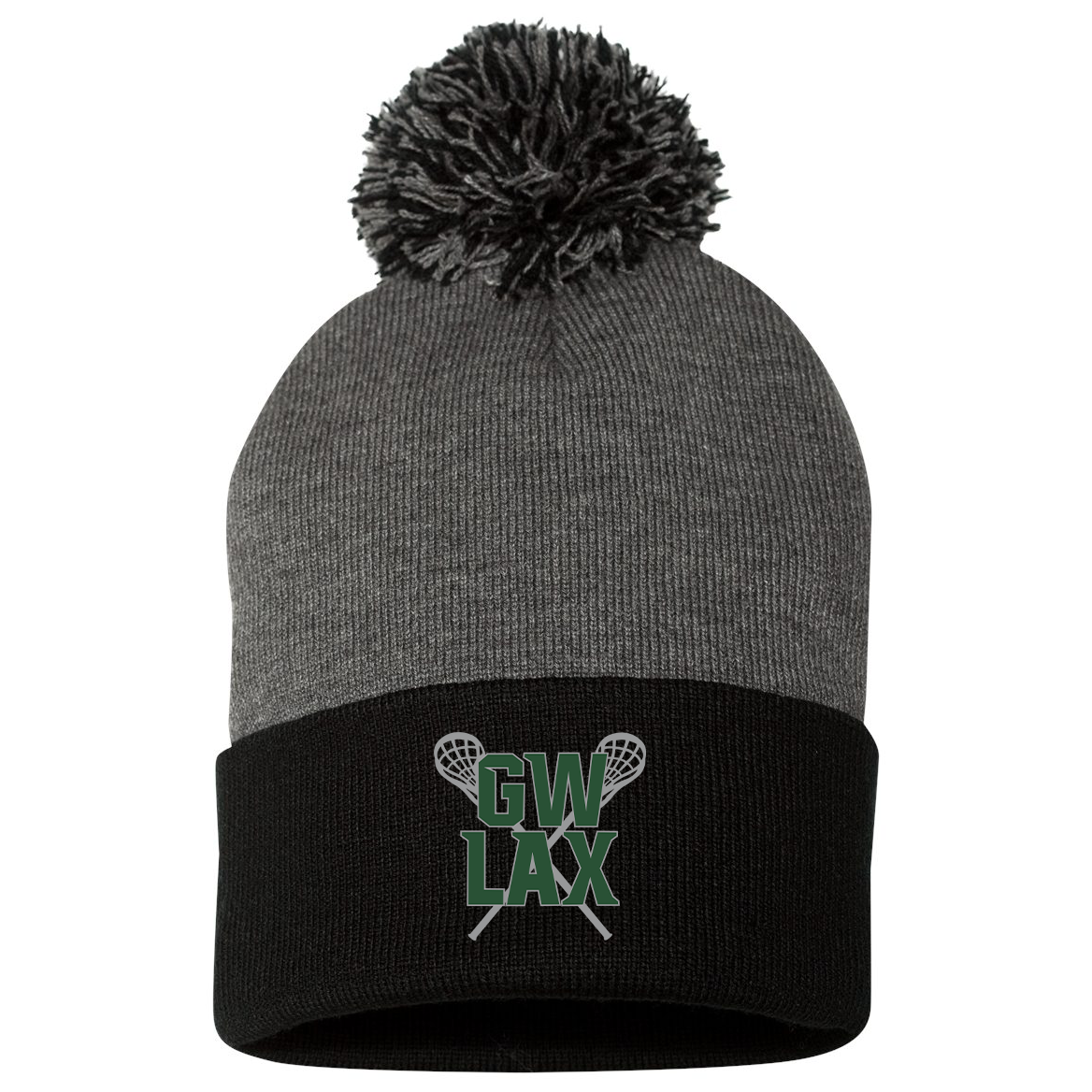 Glenbard West Lacrosse Sportsman Pom-Pom Beanie