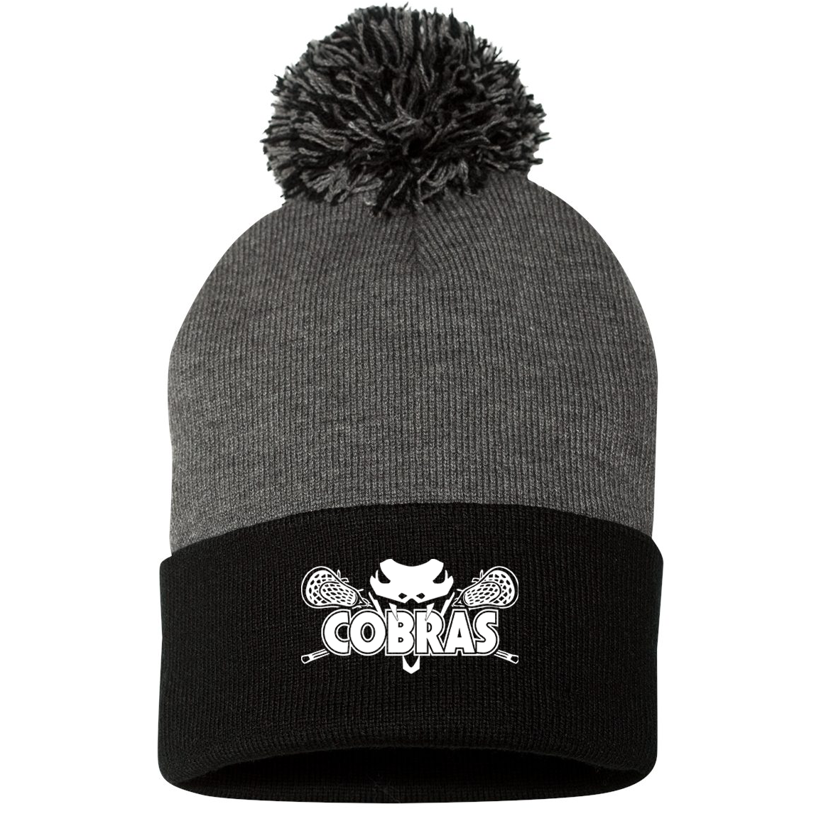 KC Cobras Lacrosse Sportsman Pom-Pom Beanie