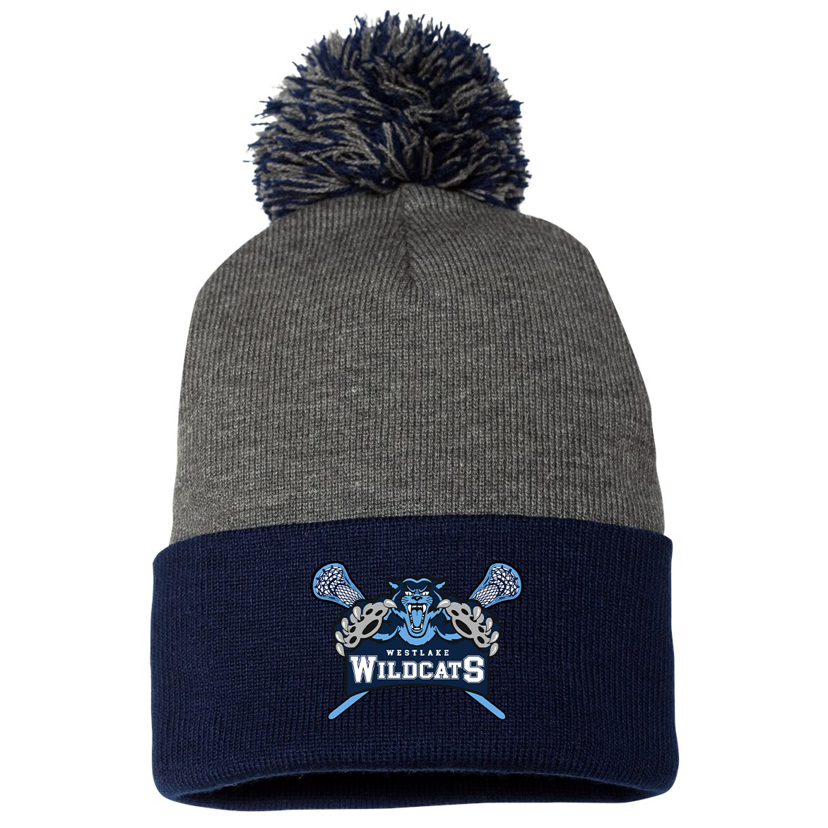 Westlake HS Boys Lacrosse Sportsman Pom-Pom Beanie