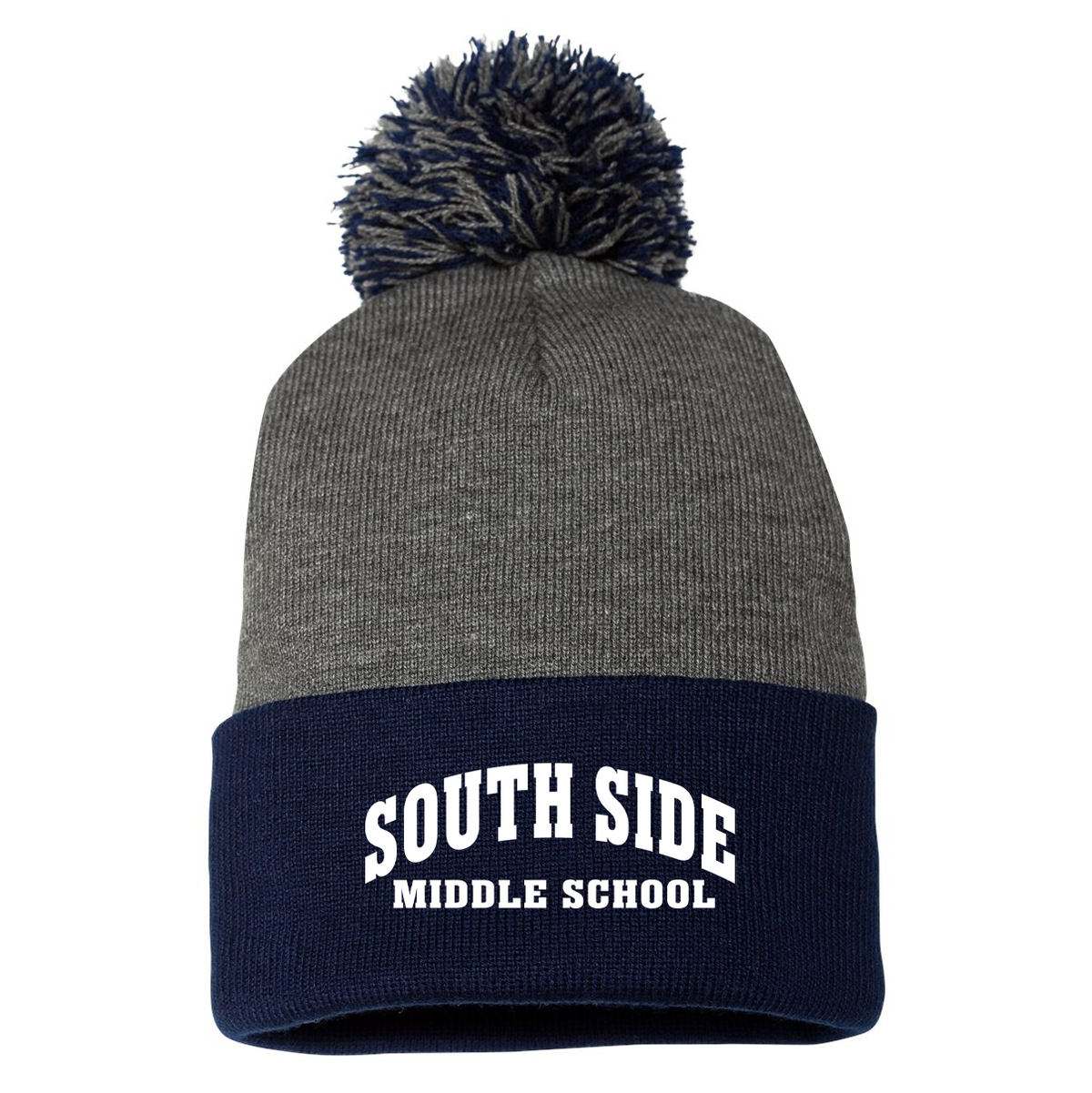 South Side Middle School Sportsman Pom-Pom Beanie