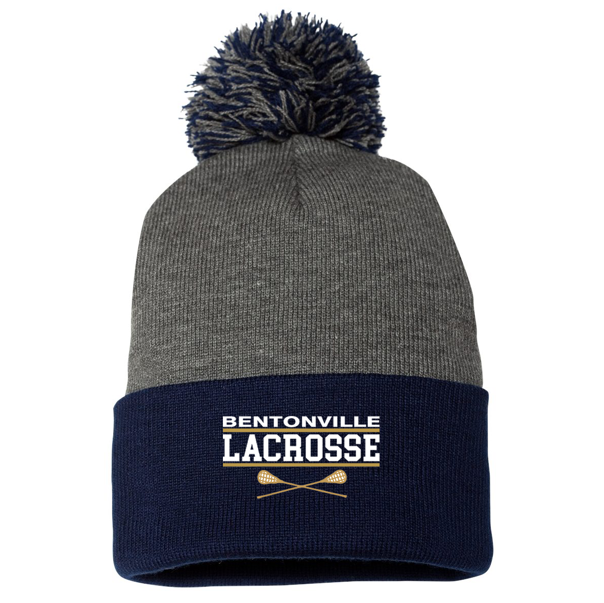 Bentonville Lacrosse Sportsman Pom-Pom Beanie