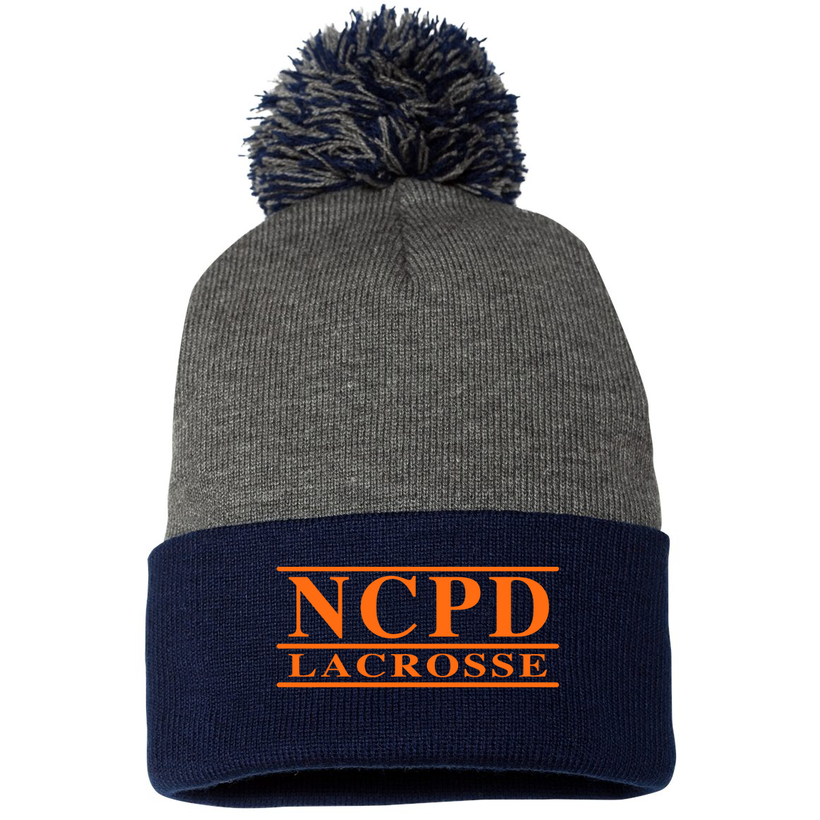 NCPD Lacrosse Sportsman Pom-Pom Beanie