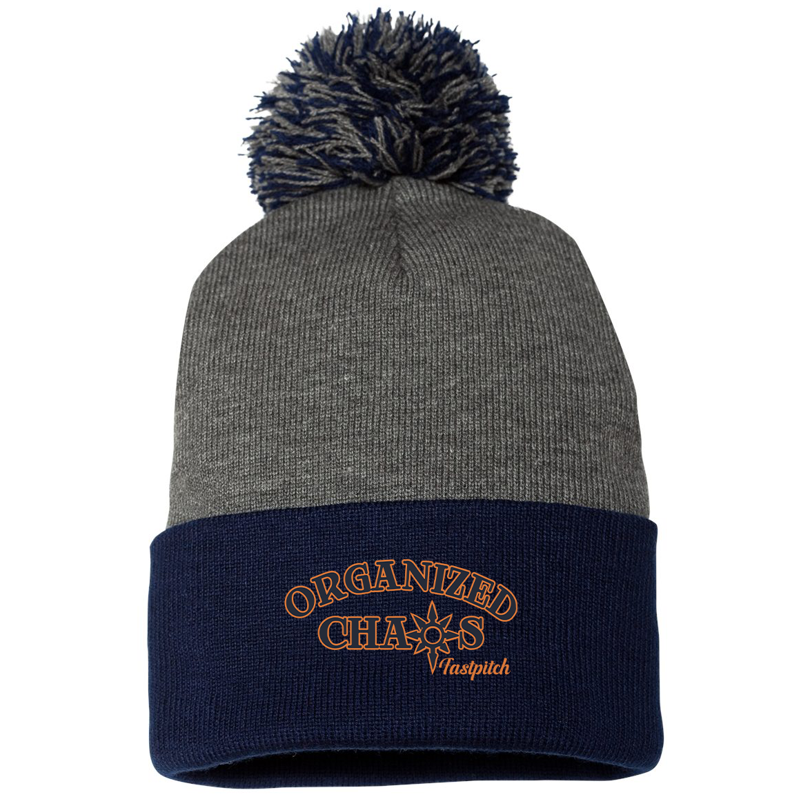 Organized Chaos Softball Sportsman Pom-Pom Beanie