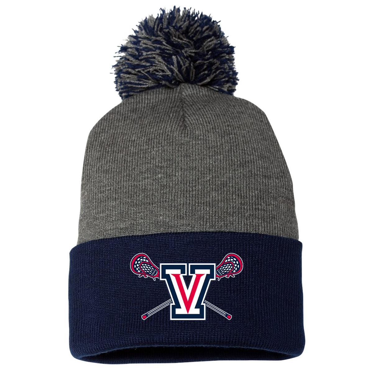 Viewpoint HS Boys Lacrosse Sportsman Pom-Pom Beanie