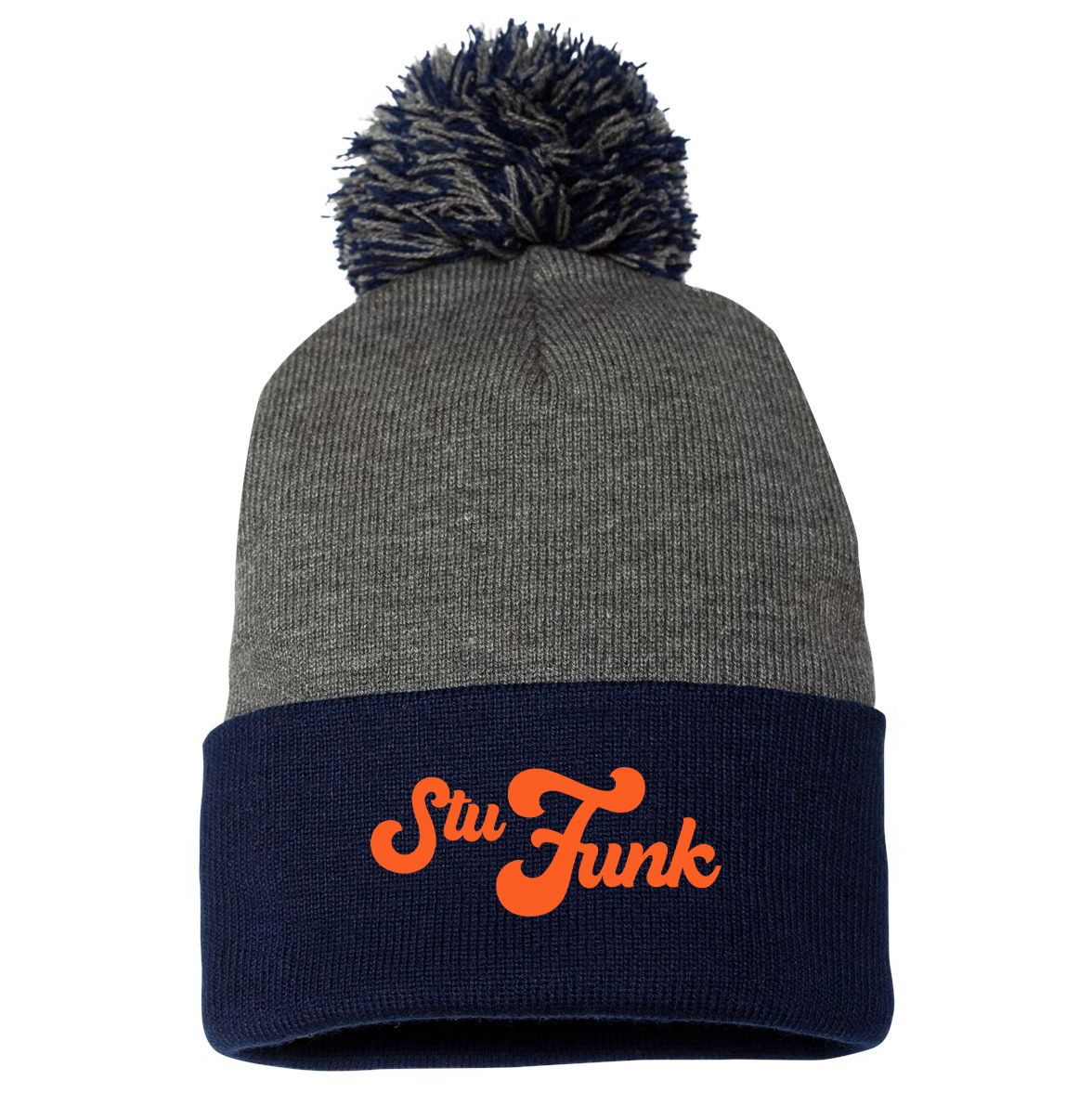 StuFunk Lacrosse Sportsman Pom-Pom Beanie