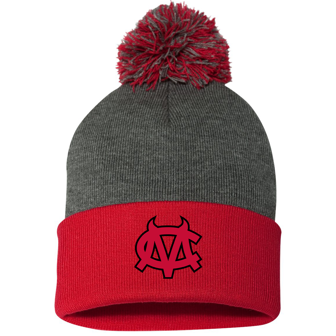 Center Moriches Lacrosse Sportsman Pom-Pom Beanie
