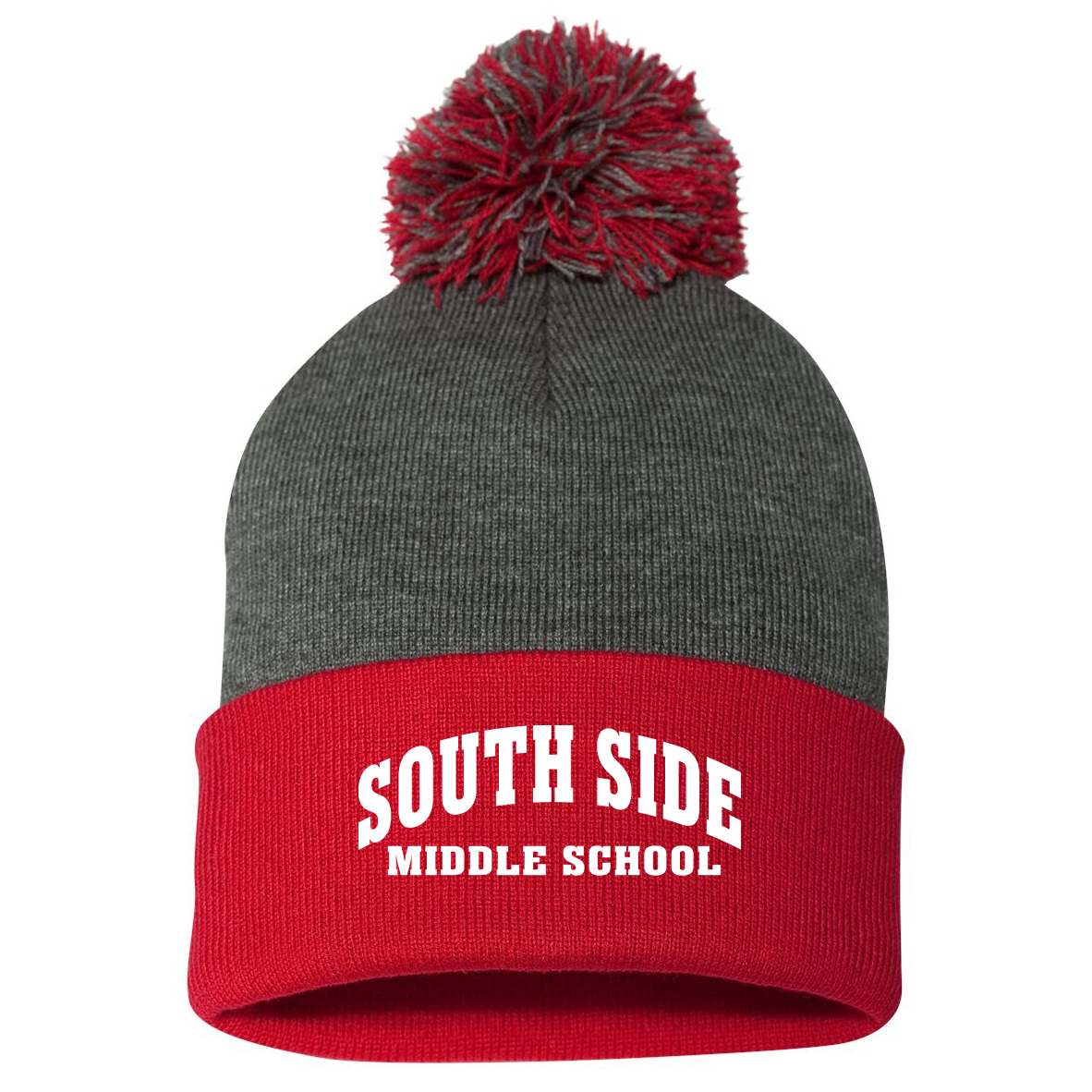 South Side Middle School Sportsman Pom-Pom Beanie