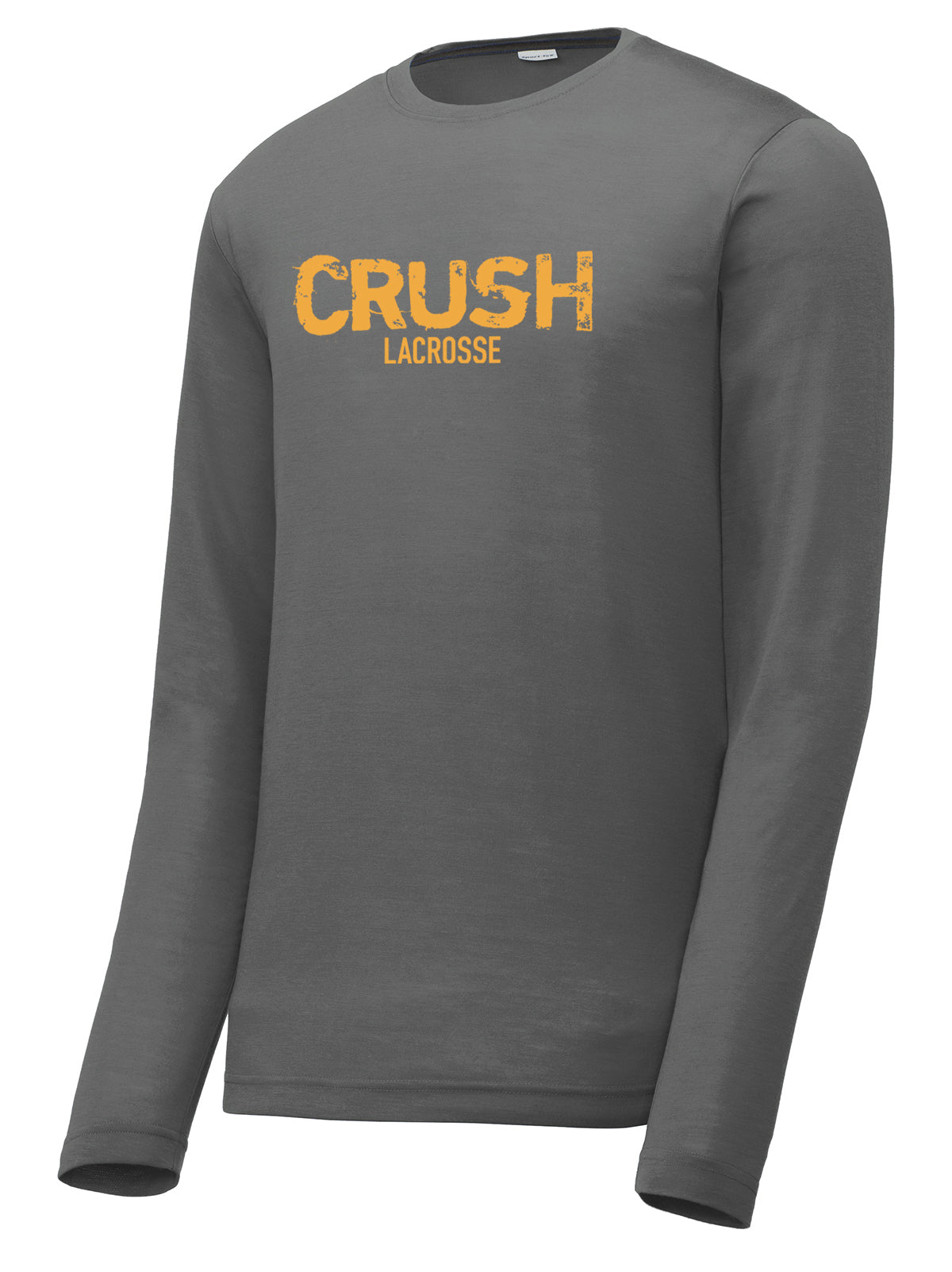 Crush Lacrosse Smoke Grey Long Sleeve CottonTouch Performance Shirt
