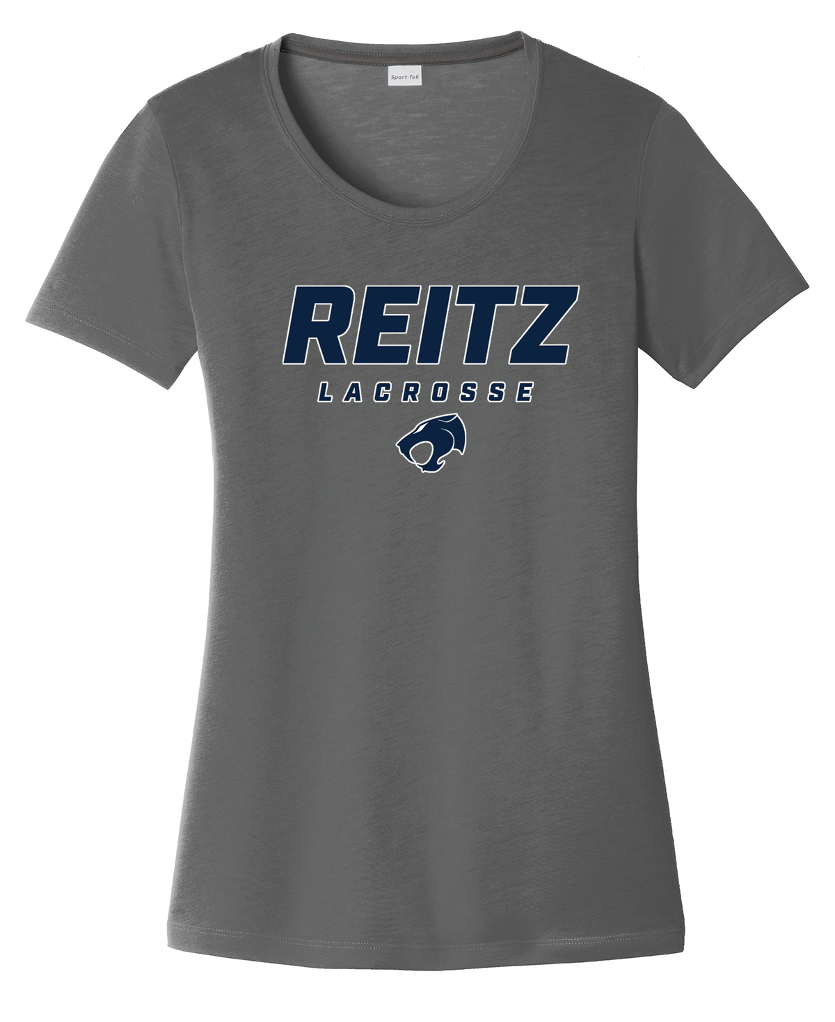 Reitz Lacrosse Women's Dark Grey CottonTouch Performance T-Shirt