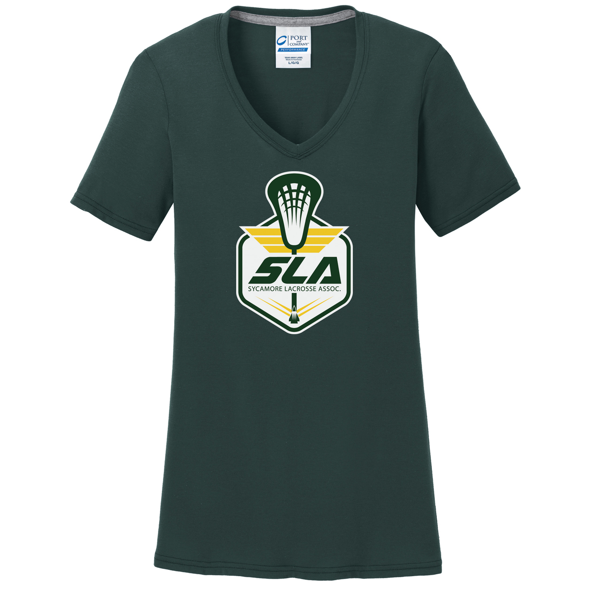 Sycamore Lacrosse Association Women's Dark Green T-Shirt