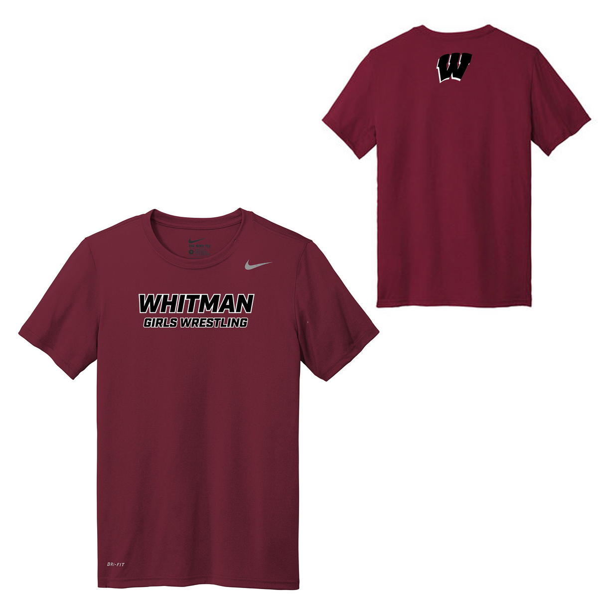 Whitman Women's Wrestling Nike Legend Tee