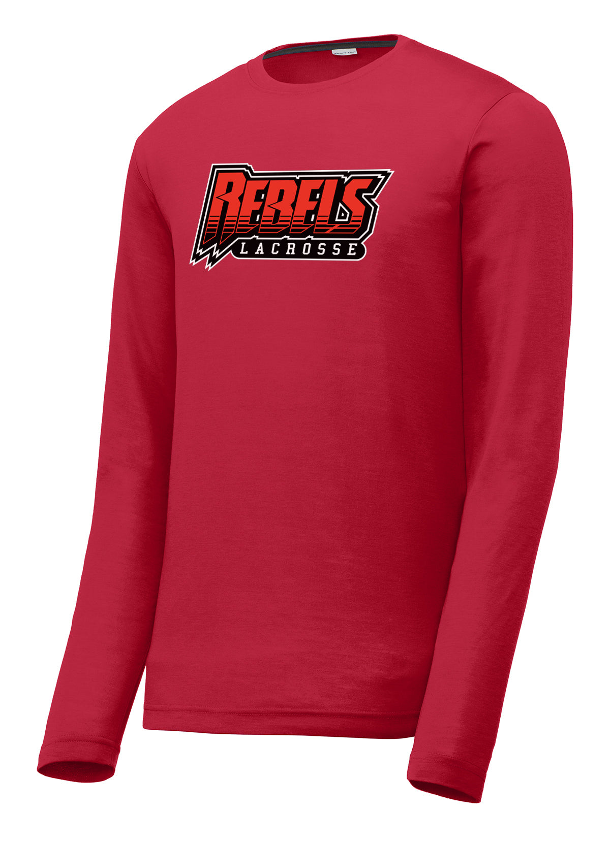 Rebels Lacrosse Red Long Sleeve CottonTouch Performance Shirt
