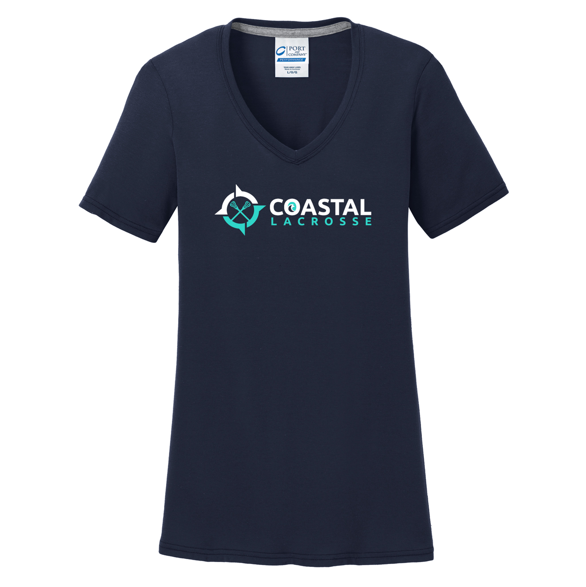 Coastal Lacrosse Women's Navy T-Shirt