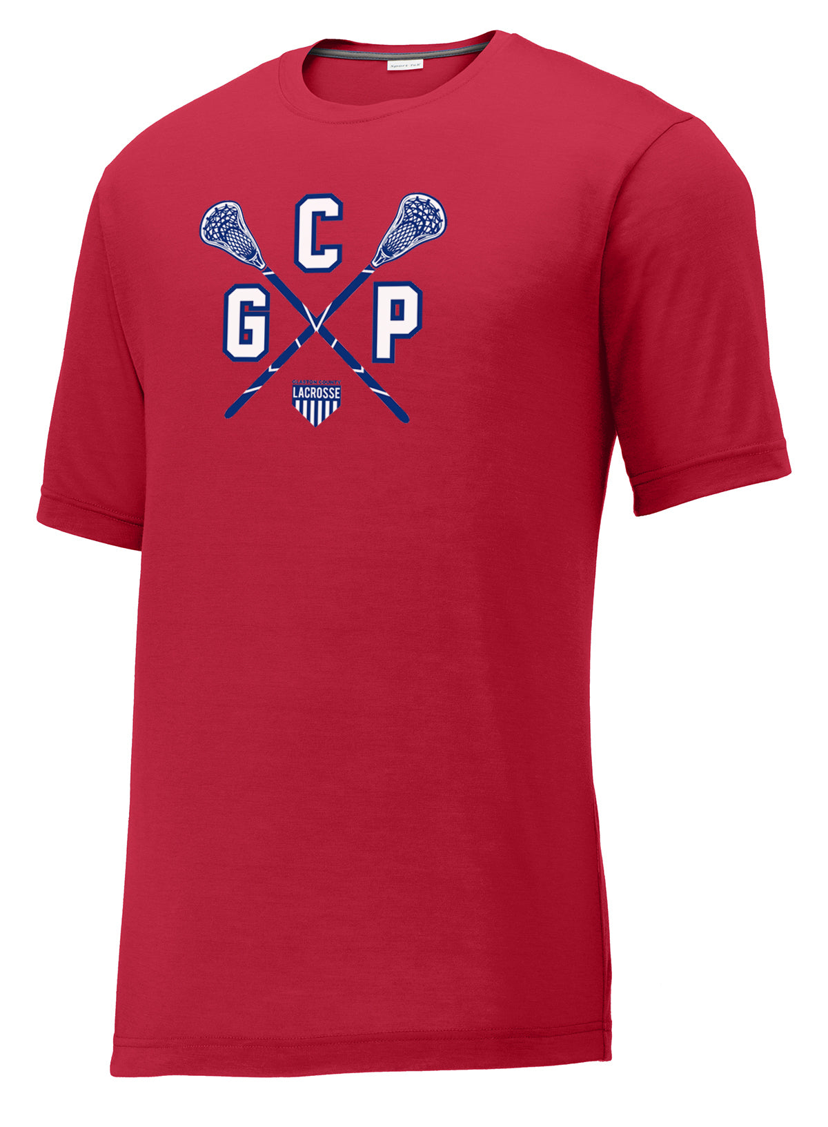 GCP Lacrosse Red CottonTouch Performance T-Shirt