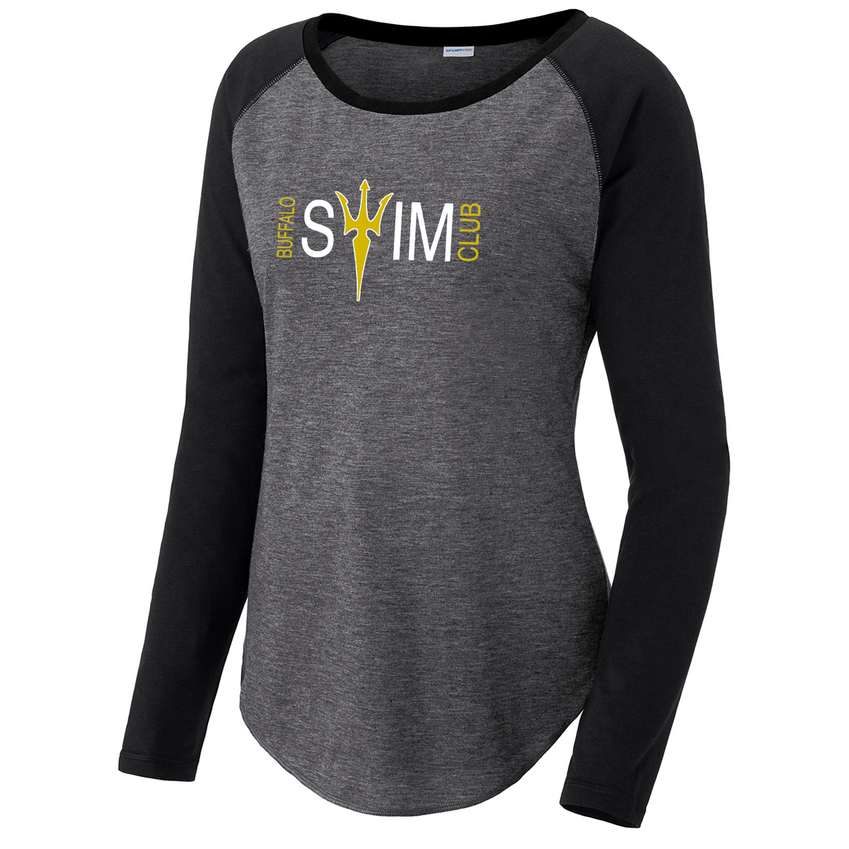 Buffalo Swim Club Women's Raglan Long Sleeve CottonTouch