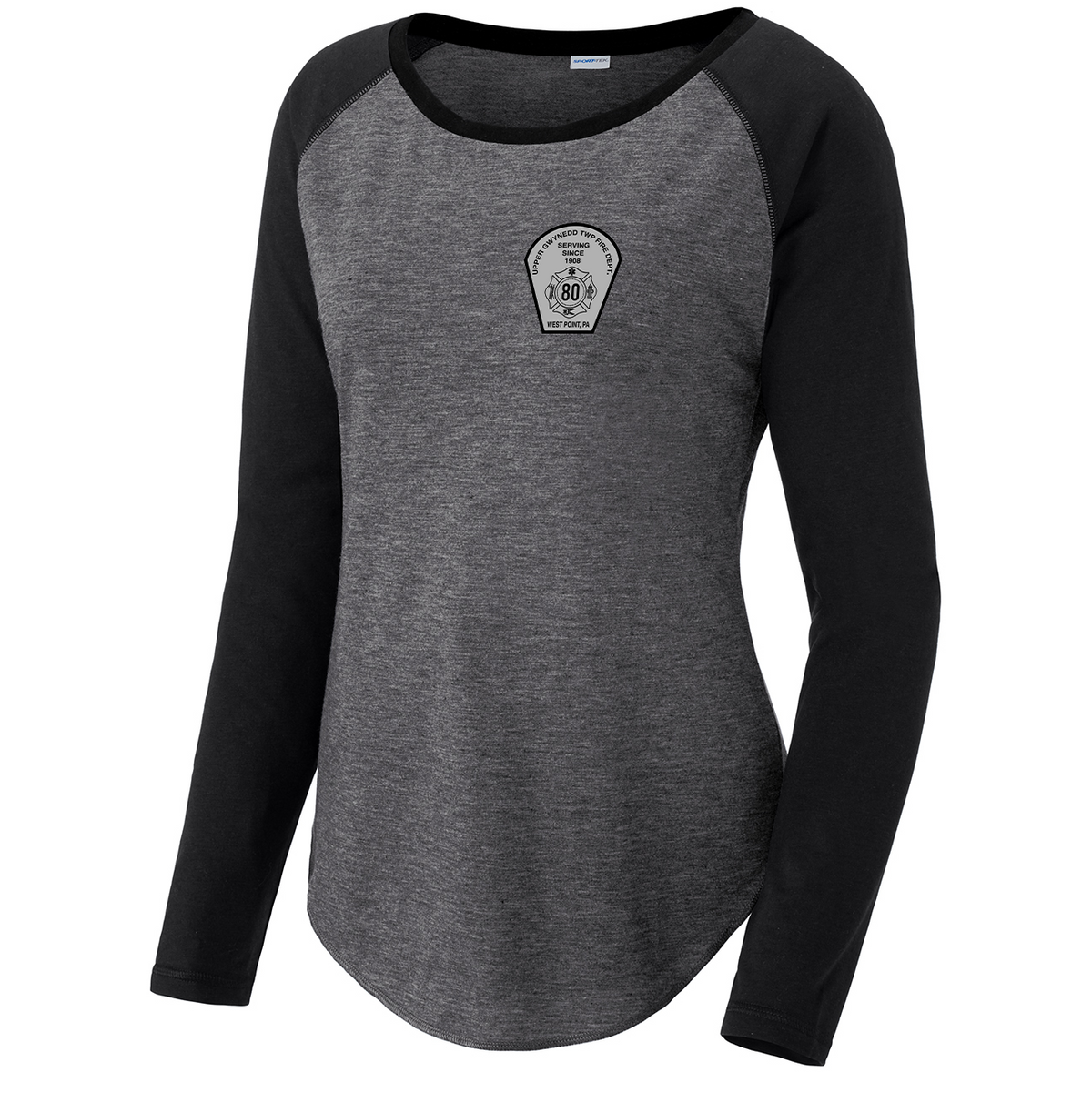 Upper Gwynedd Fire Department Women's Raglan Long Sleeve CottonTouch