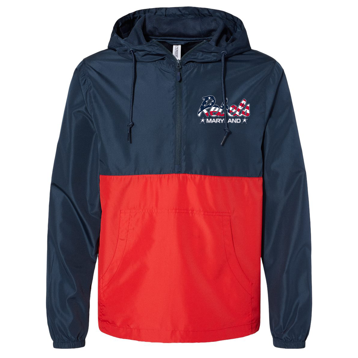 Rebels Maryland Lacrosse Club - Coaching Store Independent Lightweight Quarter-Zip Windbreaker