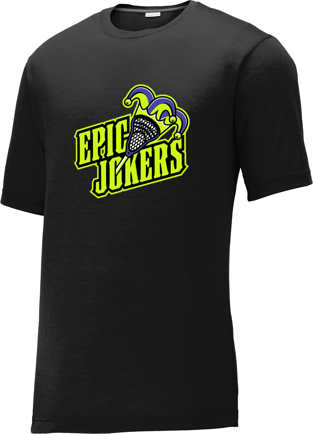 Epic Jokers Lacrosse Black CottonTouch Performance T-Shirt