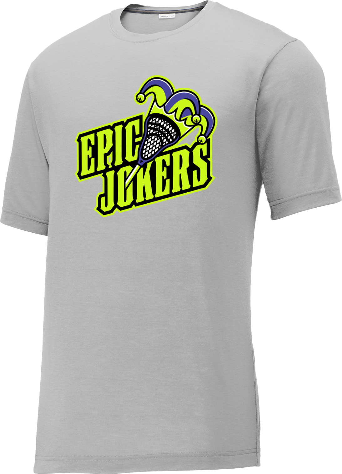 Epic Jokers Lacrosse Grey CottonTouch Performance T-Shirt