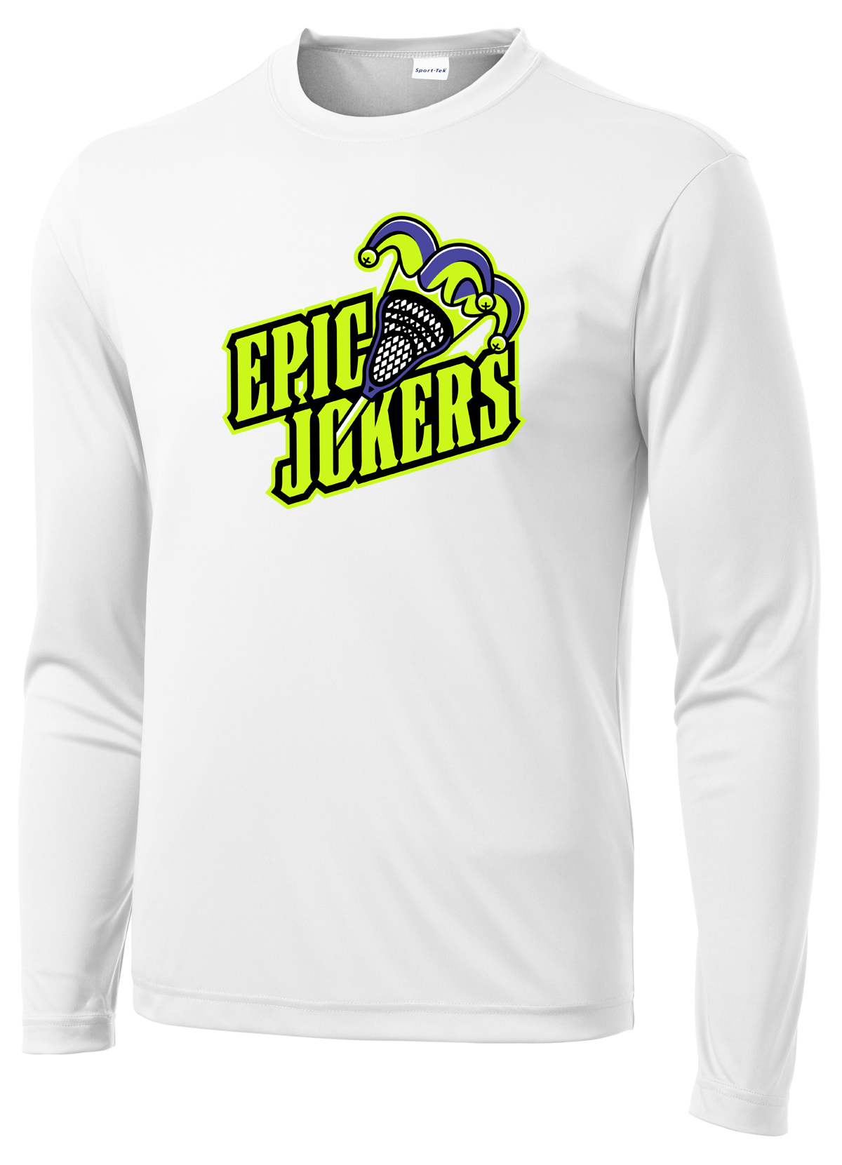 Epic Lacrosse Jokers White Long Sleeve Performance Shirt