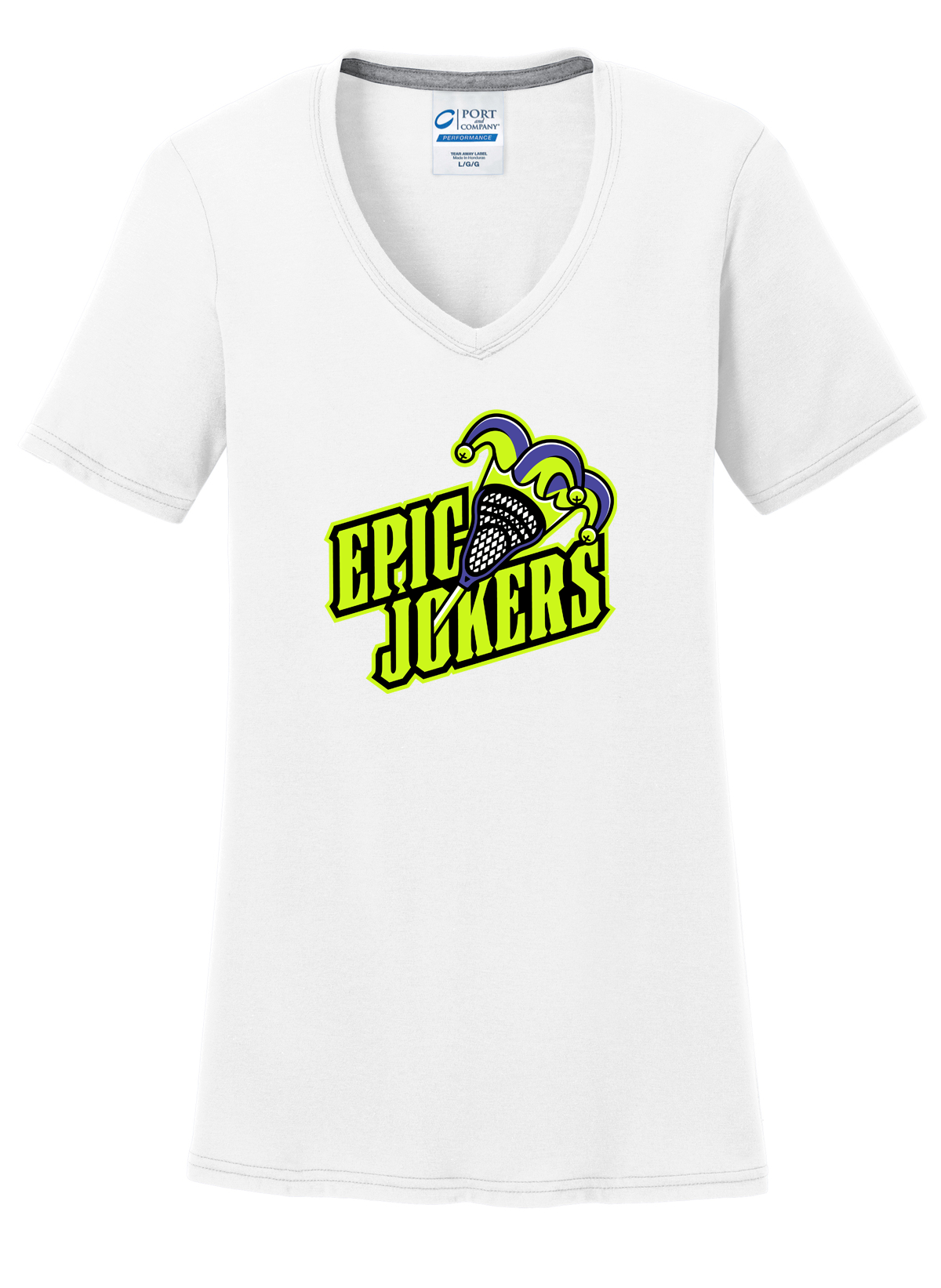 Epic Jokers Lacrosse Women's White T-Shirt