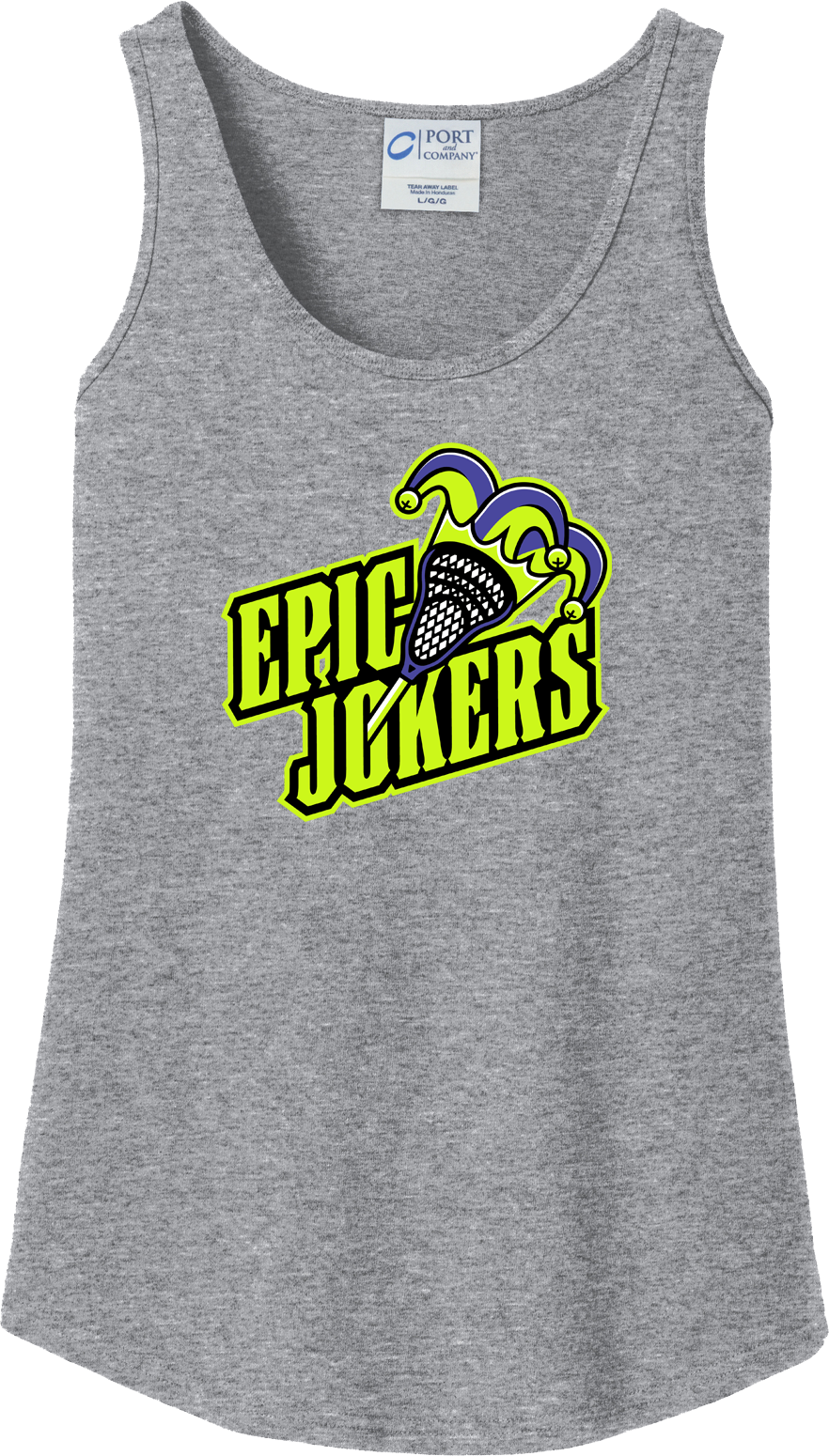 Epic Lacrosse Jokers Women's Grey Tank Top