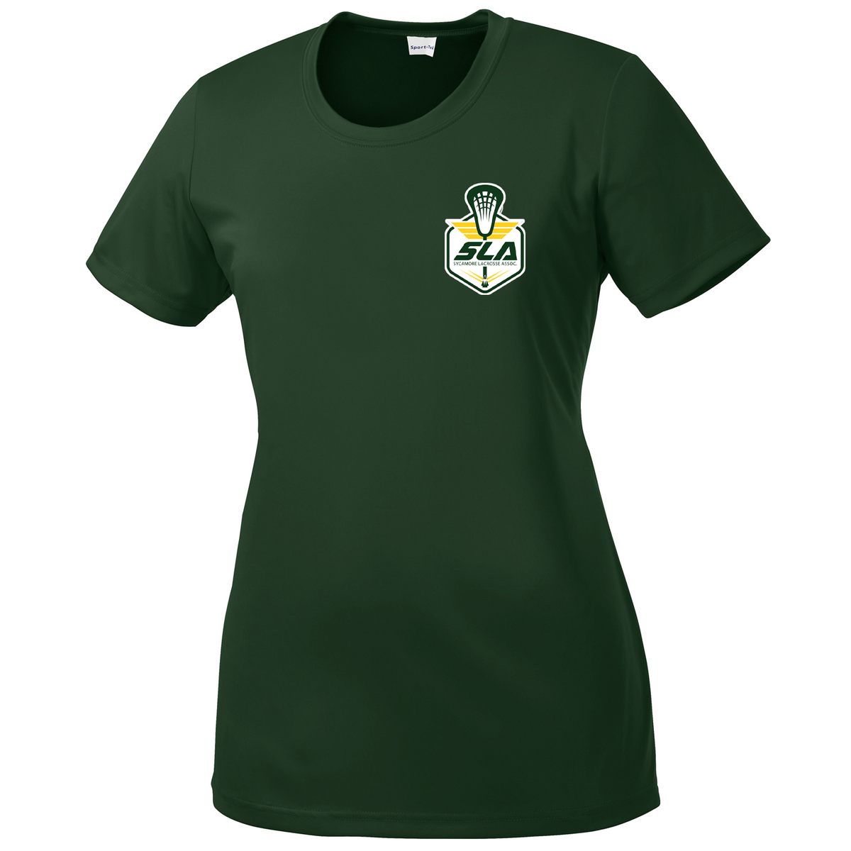 Sycamore Lacrosse Association Women's Forest Green Performance Tee