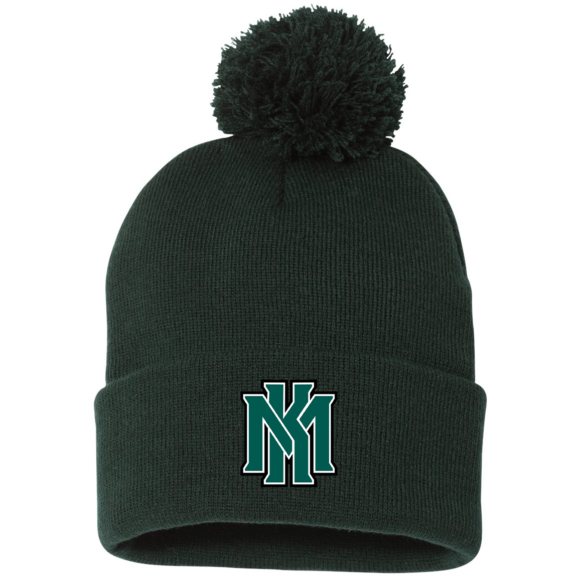 KMHS Mustangs Sportsman Pom-Pom Beanie