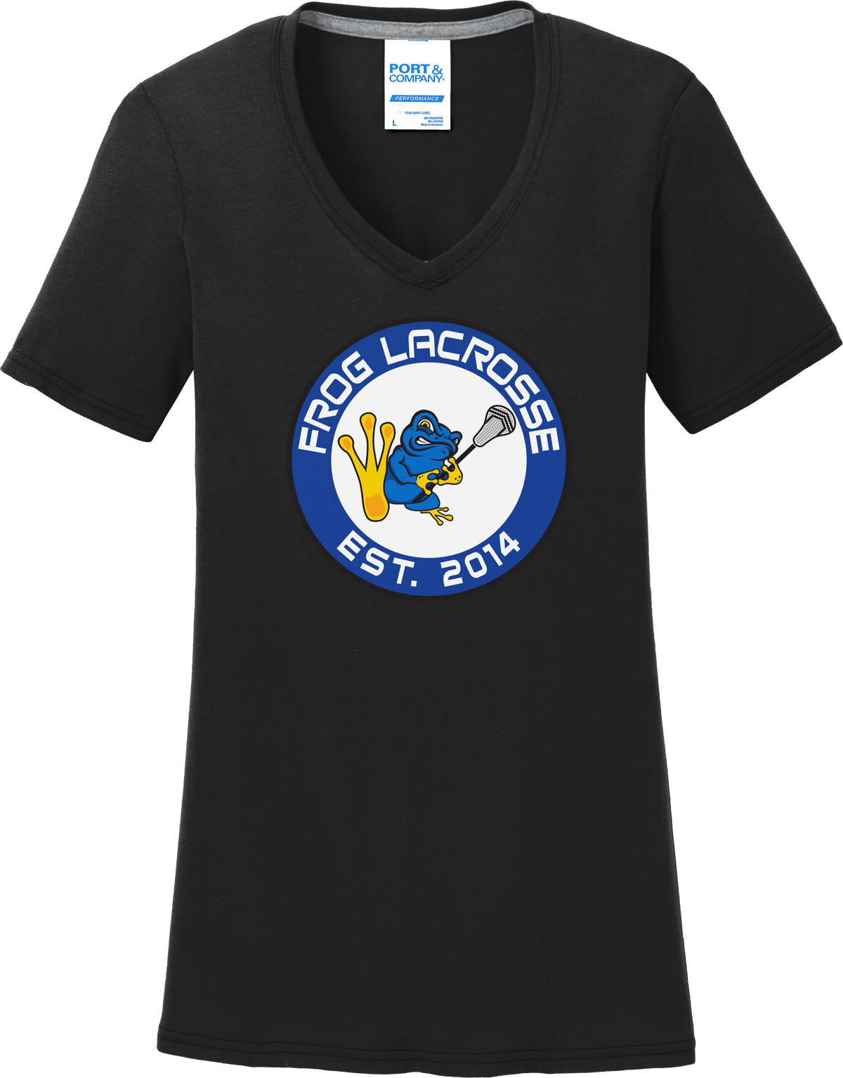Frog Lacrosse Women's Black T-Shirt