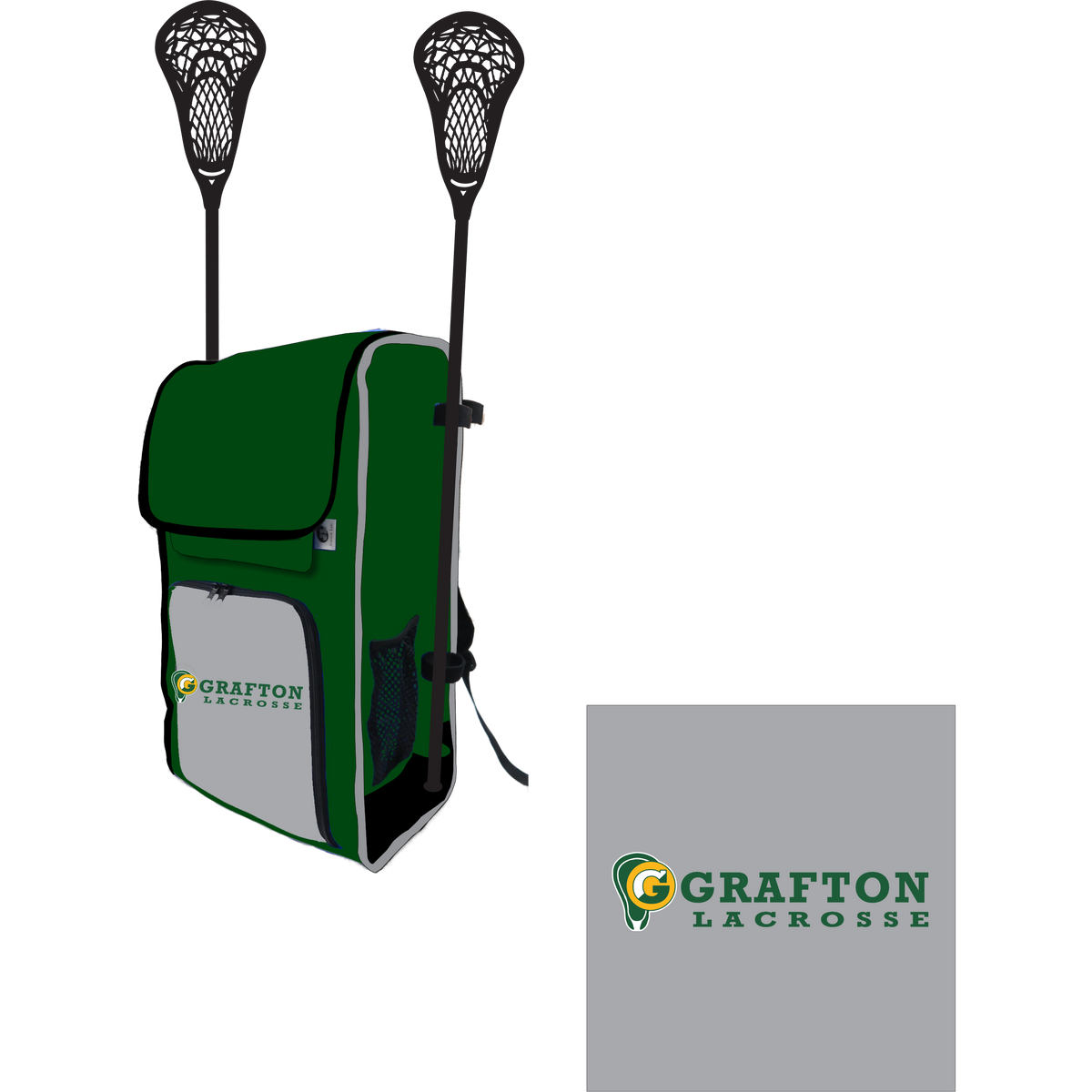 Grafton Lacrosse Side Lacrosse Stick Holder Large Backpack