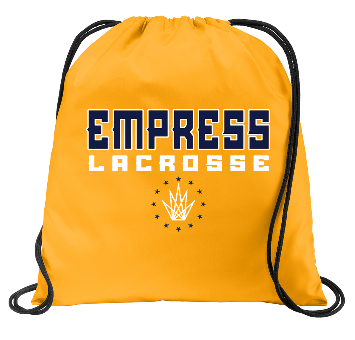 Empress Lacrosse Gold Cinch Pack