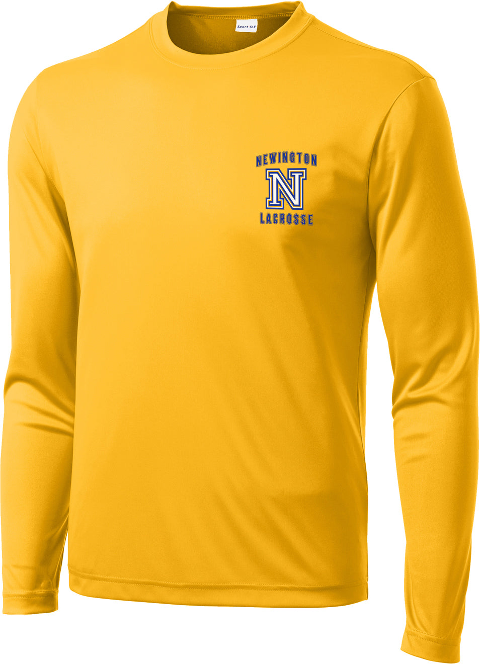 Newington Lacrosse Gold Long Sleeve Performance Shirt